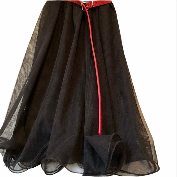 Kids Special Occasion Black Sequin Ruffle Dress - Picture 2 of 10